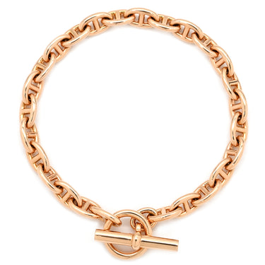 エルメス HERMES シェーヌダンクル TPM ローズゴールド K18PG ブレスレット ピンクゴールド 25コマ 18K 750 PG
