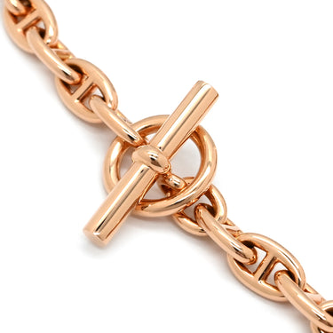 エルメス HERMES シェーヌダンクル TPM ローズゴールド K18PG ブレスレット ピンクゴールド 25コマ 18K 750 PG