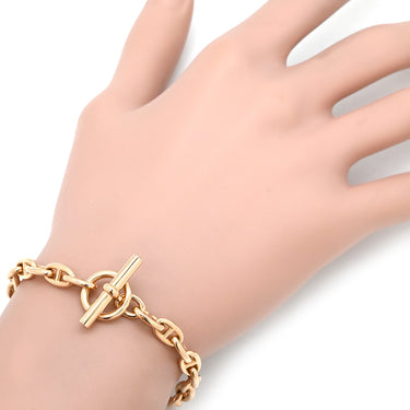 エルメス HERMES シェーヌダンクル TPM ローズゴールド K18PG ブレスレット ピンクゴールド 25コマ 18K 750 PG