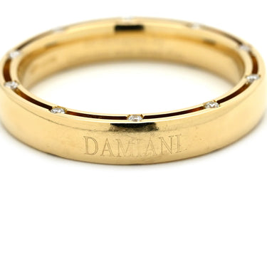 ダミアーニ DAMIANI Dサイド 10Pダイヤモンド イエローゴールド K18YG ダイヤモンド リング 指輪 D.Side ブラッド ピットコラボ 750 18K YG 19号