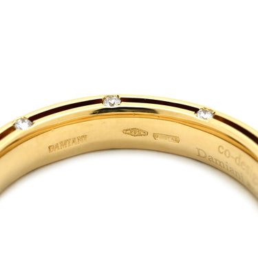 ダミアーニ DAMIANI Dサイド 10Pダイヤモンド イエローゴールド K18YG ダイヤモンド リング 指輪 D.Side ブラッド ピットコラボ 750 18K YG 19号