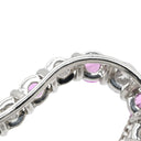 ティファニー Tiffany & Co センチメンタル ハート プラチナシルバー Pt950 ダイヤモンド サファイア ネックレス ダイヤモンド ピンクサファイア プラチナ