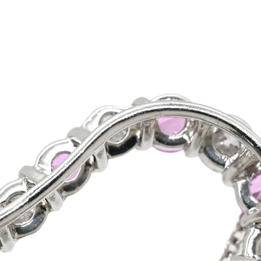 ティファニー Tiffany & Co センチメンタル ハート プラチナシルバー Pt950 ダイヤモンド サファイア ネックレス ダイヤモンド ピンクサファイア プラチナ