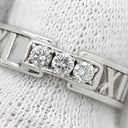 ティファニー Tiffany & Co アトラス 3Pダイヤ ホワイトゴールド K18WG ダイヤモンド リング 指輪 T&Co. 750 7.5号