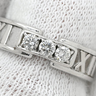 ティファニー Tiffany & Co アトラス 3Pダイヤ ホワイトゴールド K18WG ダイヤモンド リング 指輪 T&Co. 750 7.5号