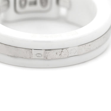 シャネル CHANEL ウルトラリング J12 ホワイト×ホワイトゴールド K18WG ダイヤモンド セラミック T53(JP13) リング 指輪 18K AU750 白セラミック ダイヤモンド 12号
