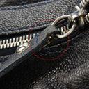 シャネル CHANEL ワイルドステッチ ワンショルダー ブラック キャビアスキン ショルダーバッグ ヴィンテージ金具 黒 青 ココマーク