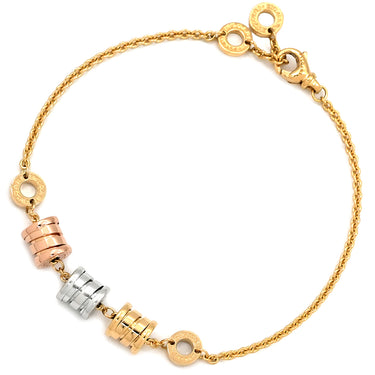 ブルガリ BVLGARI ビーゼロワン スリーエレメント イエローゴールド×ピンクゴールド×ホワイトゴールド K18YG K18PG K18WG ブレスレット 18K 750 WG YG PG 3ゴールド