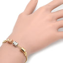 ブルガリ BVLGARI ビーゼロワン スリーエレメント イエローゴールド×ピンクゴールド×ホワイトゴールド K18YG K18PG K18WG ブレスレット 18K 750 WG YG PG 3ゴールド