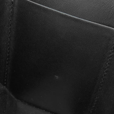 サンローラン SAINT LAURENT YSL ロゴ コンパクト ウォレット 685656 ブラック レザー 三つ折り財布 シルバー金具 黒 3つ折り ミニ財布