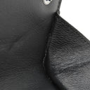 サンローラン SAINT LAURENT YSL ロゴ コンパクト ウォレット 685656 ブラック レザー 三つ折り財布 シルバー金具 黒 3つ折り ミニ財布