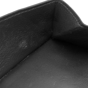 サンローラン SAINT LAURENT YSL ロゴ コンパクト ウォレット 685656 ブラック レザー 三つ折り財布 シルバー金具 黒 3つ折り ミニ財布