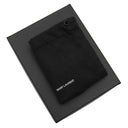 サンローラン SAINT LAURENT YSL ロゴ コンパクト ウォレット 685656 ブラック レザー 三つ折り財布 シルバー金具 黒 3つ折り ミニ財布