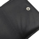 サンローラン SAINT LAURENT YSL ロゴ コンパクト ウォレット 685656 ブラック レザー 三つ折り財布 シルバー金具 黒 3つ折り ミニ財布