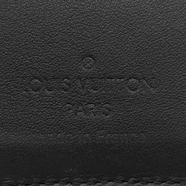 ルイヴィトン LOUIS VUITTON ポルトフォイユ マルコ M25944 ノワール レザー LVアエログラム 二つ折り財布 シルバー金具 黒 2つ折り