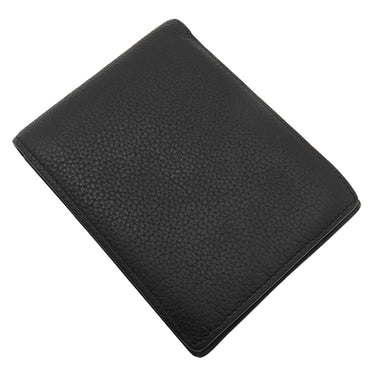 ルイヴィトン LOUIS VUITTON ポルトフォイユ マルコ M25944 ノワール レザー LVアエログラム 二つ折り財布 シルバー金具 黒 2つ折り