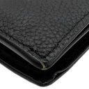 ルイヴィトン LOUIS VUITTON ポルトフォイユ マルコ M25944 ノワール レザー LVアエログラム 二つ折り財布 シルバー金具 黒 2つ折り