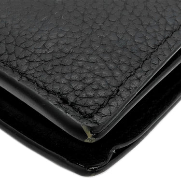 ルイヴィトン LOUIS VUITTON ポルトフォイユ マルコ M25944 ノワール レザー LVアエログラム 二つ折り財布 シルバー金具 黒 2つ折り