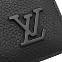 ルイヴィトン LOUIS VUITTON ポルトフォイユ マルコ M25944 ノワール レザー LVアエログラム 二つ折り財布 シルバー金具 黒 2つ折り