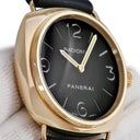 腕時計 パネライ PANERAI ラジオミール ベース PAM00231 K番 手巻き メンズ OH済 K番 K18PG無垢 ブラック アラビア バー シースルーバック