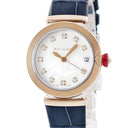 腕時計 ブルガリ BVLGARI ルチェア LU33WSPGLD/11 102638 自動巻き レディース OH済 K18PG×SS コンビ 純正ダイヤ ホワイト シェル