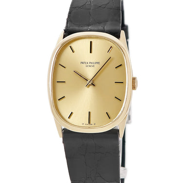 腕時計 パテックフィリップ PATEK PHILIPPE ゴールデンエリプス 3546 手巻き メンズ レディース OH済 K18YG無垢 シャンパン ヴィンテージ
