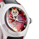 腕時計 コルム CORUM バブル ルシファー 082.340.20 自動巻き メンズ OH済 レッド ブラック 堕天使 トライデント ドーム 限定
