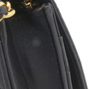 シャネル CHANEL マトラッセ チェーンウォレット ブラック ラムスキン チェーンウォレット ゴールド金具 黒