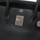 エルメス HERMES バーキン30 ブラック トゴ ハンドバッグ シルバー金具 黒
