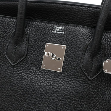 エルメス HERMES バーキン30 ブラック トゴ ハンドバッグ シルバー金具 黒