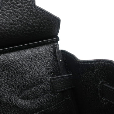 エルメス HERMES バーキン30 ブラック トゴ ハンドバッグ シルバー金具 黒