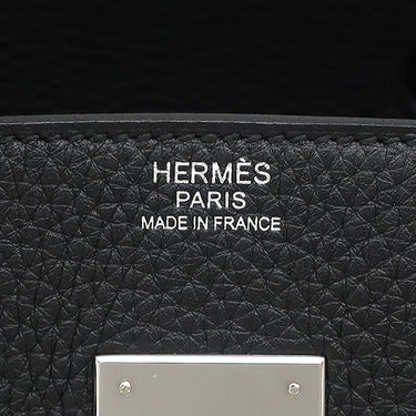 エルメス HERMES バーキン30 ブラック トゴ ハンドバッグ シルバー金具 黒