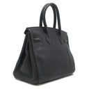 エルメス HERMES バーキン30 ブラック トゴ ハンドバッグ シルバー金具 黒