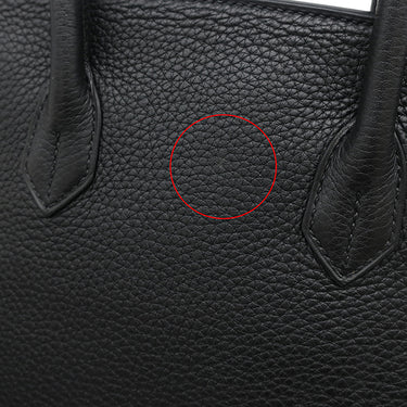 エルメス HERMES バーキン30 ブラック トゴ ハンドバッグ シルバー金具 黒