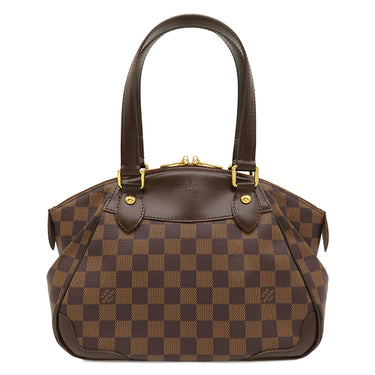 ルイヴィトン LOUIS VUITTON ヴェローナ PM N41117 ダミエエベヌ ダミエキャンバス ハンドバッグ ゴールド金具 茶