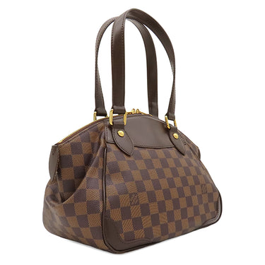 ルイヴィトン LOUIS VUITTON ヴェローナ PM N41117 ダミエエベヌ ダミエキャンバス ハンドバッグ ゴールド金具 茶