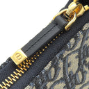 クリスチャン・ディオール Christian Dior 30 モンテーニュ ホーボー S2381UTZQ_M928 ネイビー コットン カーフ テクニカルファブリック ハンドバッグ ゴールド金具 ディオールオブリーク