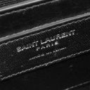サンローラン SAINT LAURENT ケイト チェーンショルダー ブラック パイソン ショルダーバッグ シルバー金具 モノグラム カサンドラ 黒 肩掛け