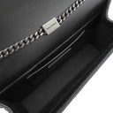 サンローラン SAINT LAURENT ケイト チェーンショルダー ブラック パイソン ショルダーバッグ シルバー金具 モノグラム カサンドラ 黒 肩掛け