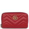 グッチ GUCCI GGマーモント Vステッチ 498127 レッド レザー コインケース ヴィンテージ金具 ハート キルティング キーケース