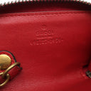 グッチ GUCCI GGマーモント Vステッチ 498127 レッド レザー コインケース ヴィンテージ金具 ハート キルティング キーケース