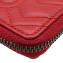 グッチ GUCCI GGマーモント Vステッチ 498127 レッド レザー コインケース ヴィンテージ金具 ハート キルティング キーケース