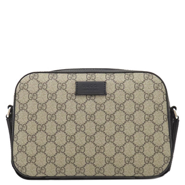 グッチ GUCCI GGスプリーム カメラ ショルダー 779880 ベージュ×ブラック GGスプリームキャンバス レザー ショルダーバッグ シルバー金具