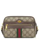 グッチ GUCCI GGスプリーム オフィディア ミニバッグ 517350 ベージュ×ブラウン GGスプリームキャンバス レザー ショルダーバッグ ゴールド金具 茶 シェリー