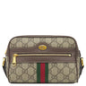 グッチ GUCCI GGスプリーム オフィディア ミニバッグ 517350 ベージュ×ブラウン GGスプリームキャンバス レザー ショルダーバッグ ゴールド金具 茶 シェリー