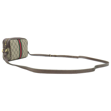 グッチ GUCCI GGスプリーム オフィディア ミニバッグ 517350 ベージュ×ブラウン GGスプリームキャンバス レザー ショルダーバッグ ゴールド金具 茶 シェリー
