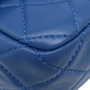 シャネル CHANEL ミニ マトラッセ チェーン ショルダー AS1787 ブルー ラムスキン ショルダーバッグ ヴィンテージ金具 ココボール
