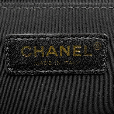 シャネル CHANEL ボーイシャネル スモール チェーンショルダー ブラック キャビアスキン ショルダーバッグ ヴィンテージ金具
