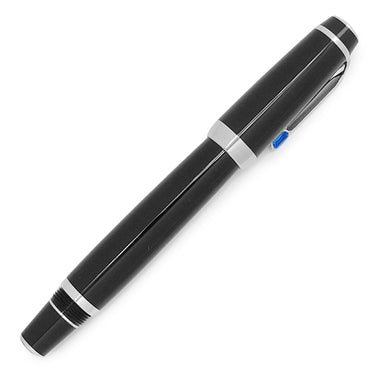 モンブラン Montblanc ボエム ブルー ローラーボール ブラック×シルバー 樹脂系 メタル ボールペン 黒 インク切れ