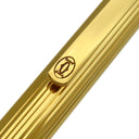 カルティエ Cartier マスト ドゥ カルティエ ゴドロン ST150090 ゴールド GP ボールペン 黒インク ツイスト式 筆記確認済み
